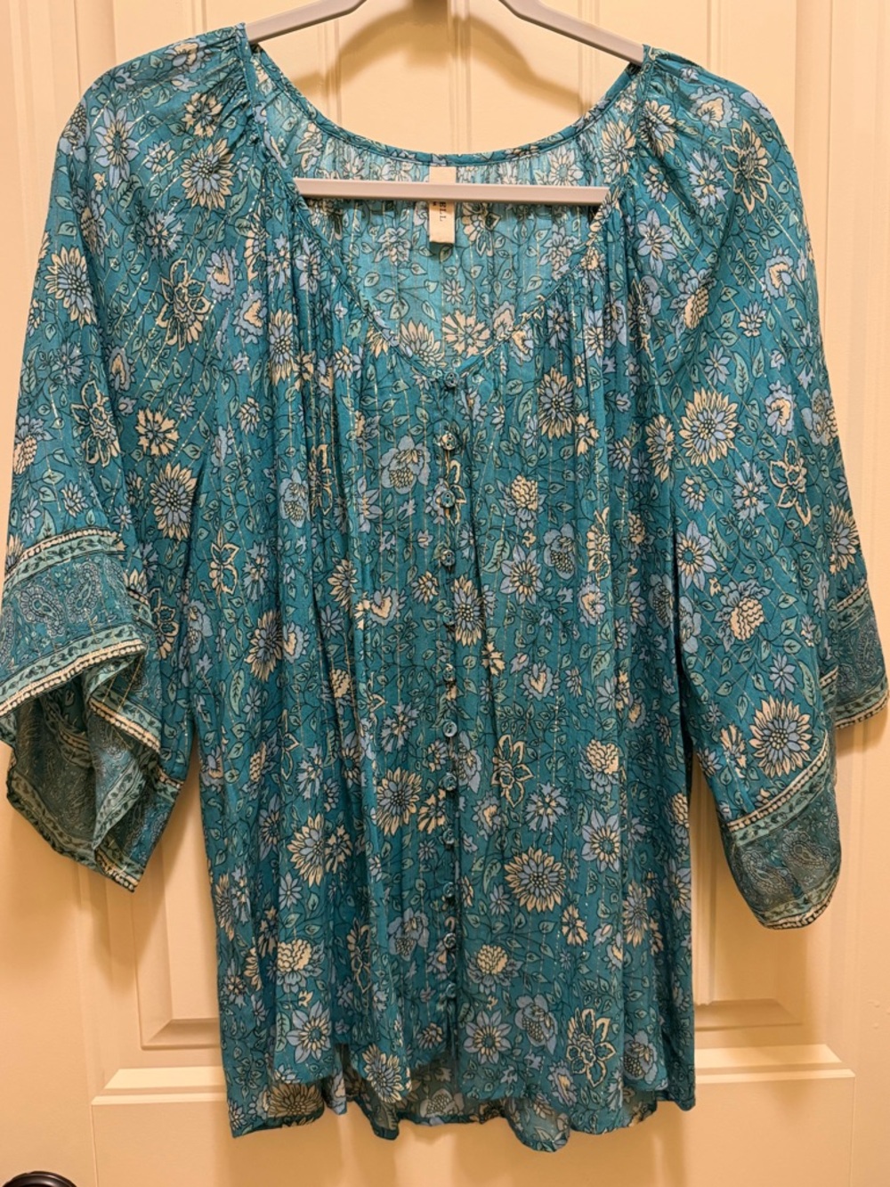 Spell Elysian Teal Blouse. Size medium. NWOT